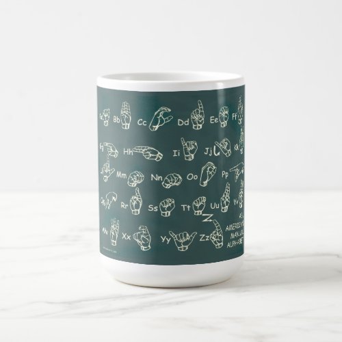 American Manual Alphabet Coffee Mug