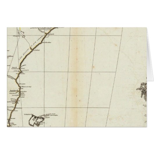 American Map Engraved South Section Cards (Front Horizontal)