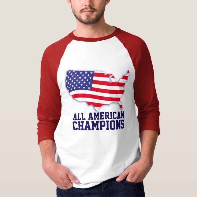 American map flag All American Champions t-shirt (Front)