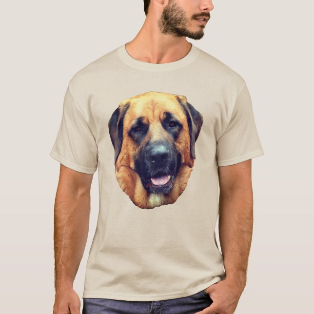 American Mastiff Dog Face  T-Shirt (Front)