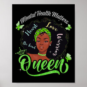 American Mental Health Problems Woman Warrior Quee Poster