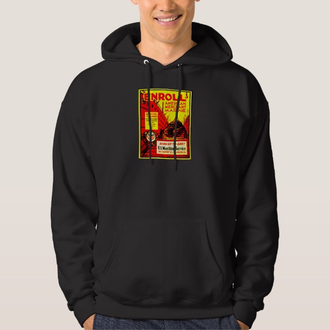 American Merchant Marine - Enroll Today Hoodie (Front)