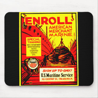 American Merchant Marine - Enroll Today ! Mouse Pad