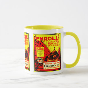 American Merchant Marine - Enroll Today ! Mug