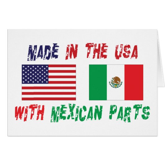 American Mexican American Cards (Front Horizontal)