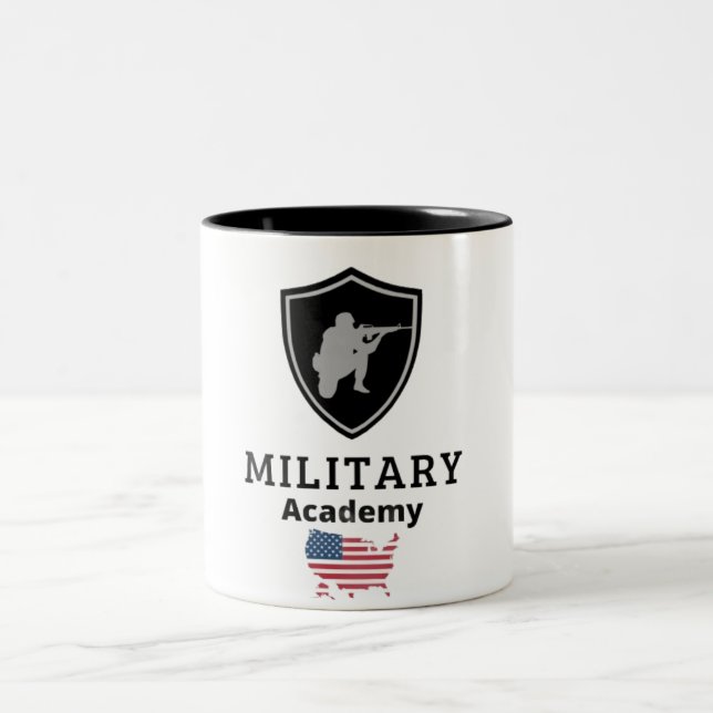 American Military Academy Mug – Patriotic Soldier  (Center)