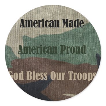 American Military Classic Round Sticker American Military Classic Round Sticker