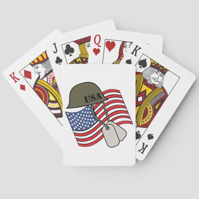 American Military Poker Cards (Back)
