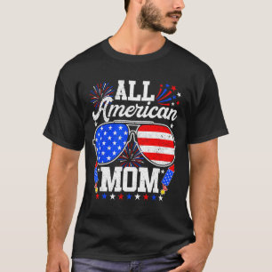 American mom 4th of july sunglasses family T-Shirt