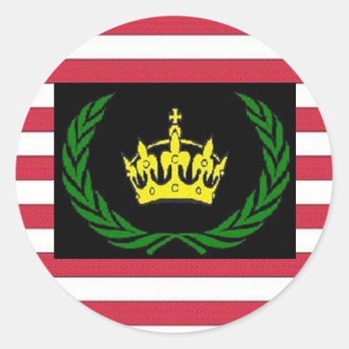 American Monarchist Party Logo Classic Round Sticker