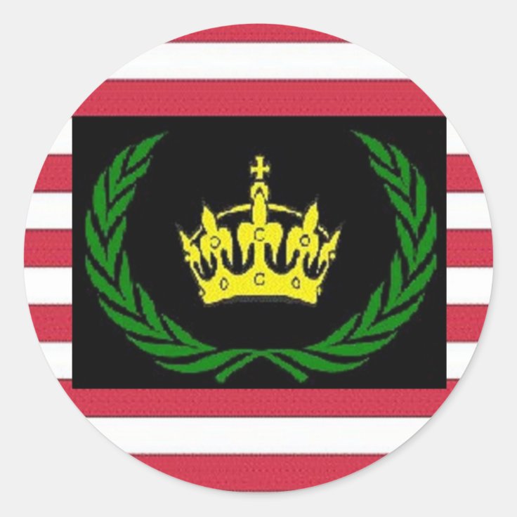 American Monarchist Party Logo Classic Round Sticker | Zazzle