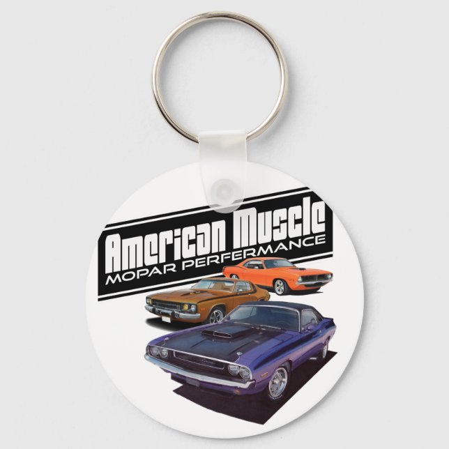 American Mopar Muscle Keychain (Front)