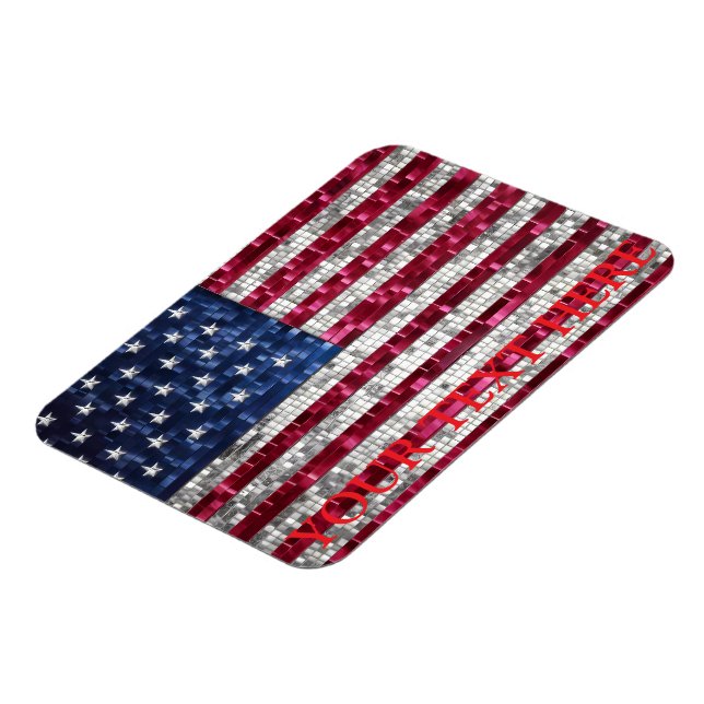 American Mosaic Flag  Magnet (Left Side)