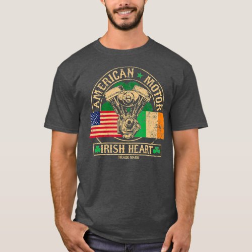 American Motor Irish Heart T_shirt for Irish