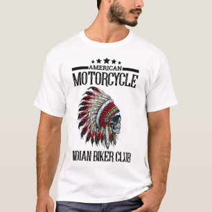 American Motorcycle Indian Biker Club Shirt Motorc