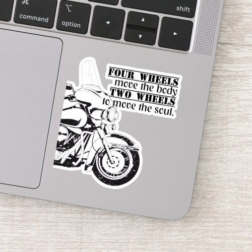 American Motorcycle Two Wheels One Passion Sticker
