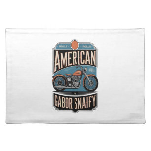 American Motorcycle Vintage Cloth Placemat