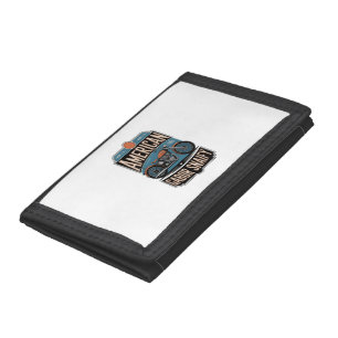 American Motorcycle Vintage Tri-fold Wallet