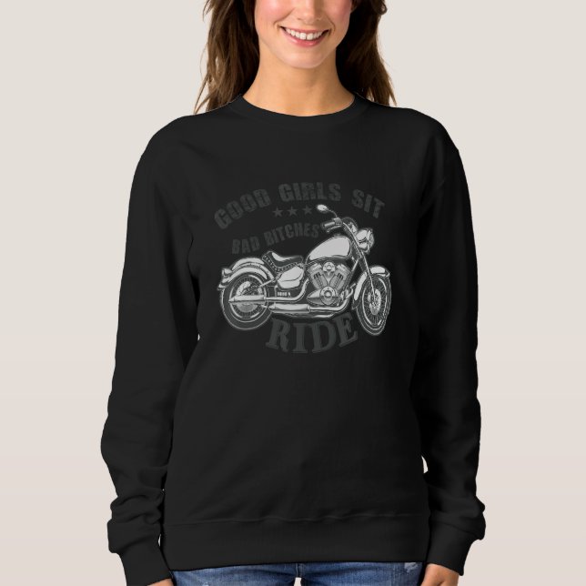 American Motorcycles Custom Chopper Bike Biker Mot Sweatshirt (Front)