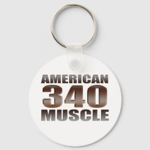 american muscle 340 keychain