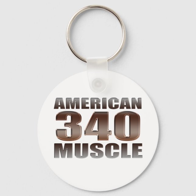 american muscle 340 keychain (Front)