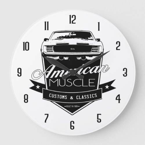 American Muscle Camaro Large Clock