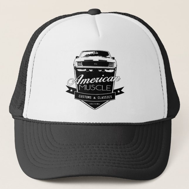 American Muscle Camaro Trucker Hat (Front)