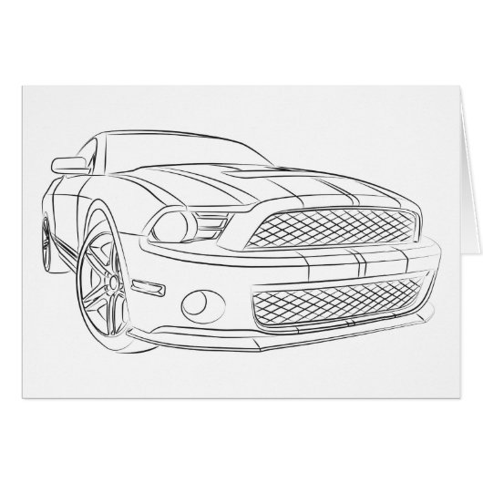 American muscle car cards (Front Horizontal)