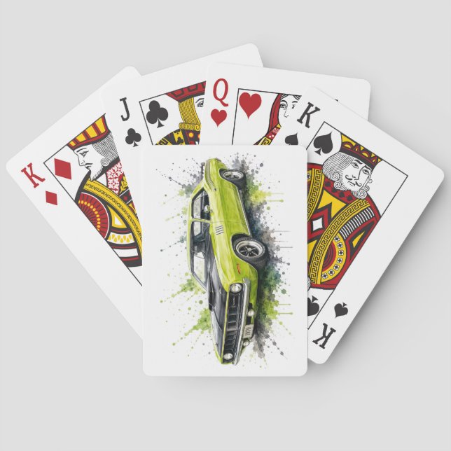 American Muscle Car Playing Cards (Back)