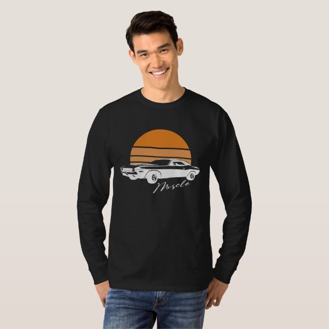 American Muscle Car Shirt – Men Women Adults Kids  (Front Full)