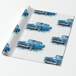 American Muscle Car Wrapping Paper