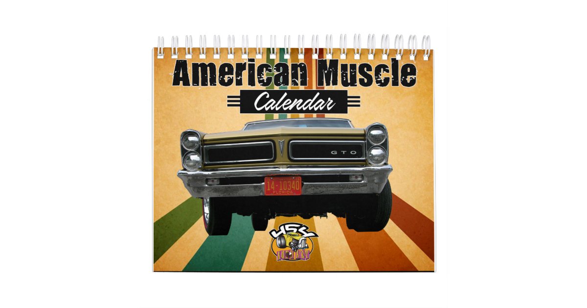 American Muscle Cars Calendar | Zazzle