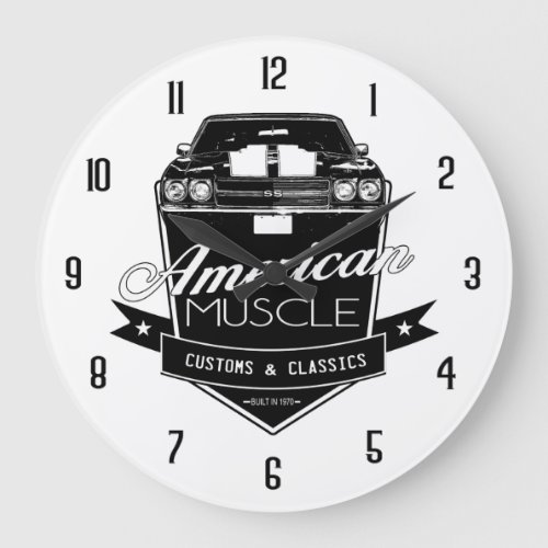 American Muscle Chevelle Large Clock