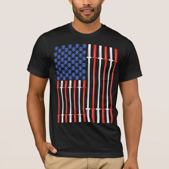 American Muscle Flag Crossfit Gym Fitness Shirt Zazzle 6535