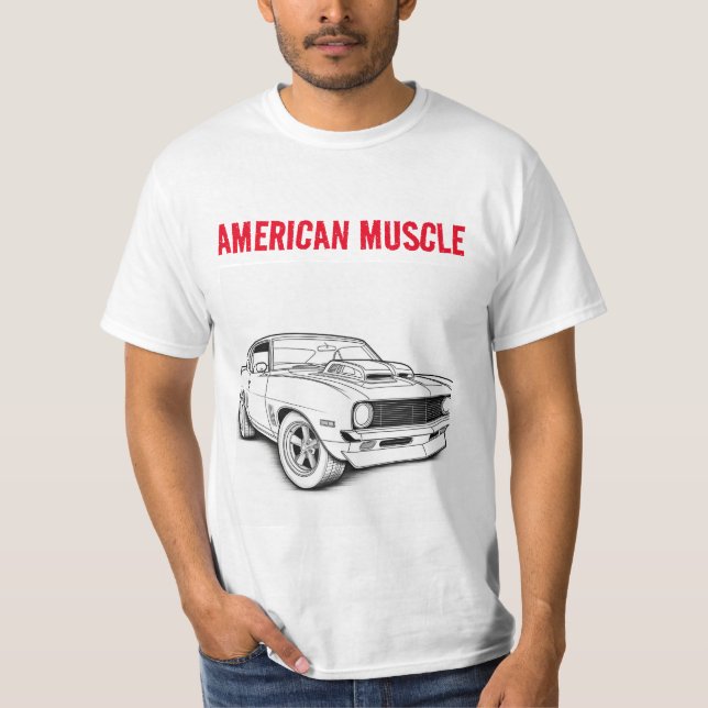 American Muscle Masterpiece Color in T-Shirt (Front)