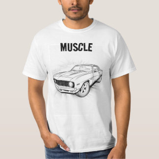 American Muscle Masterpiece Coloring In T-Shirt