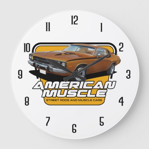 American Muscle Roadrunner Large Clock