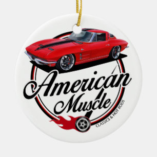American Muscle Stingray Ceramic Ornament