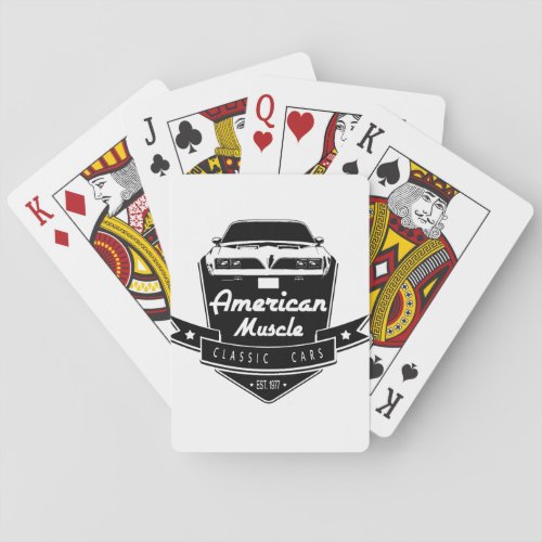 American Muscle Trans Am Poker Cards