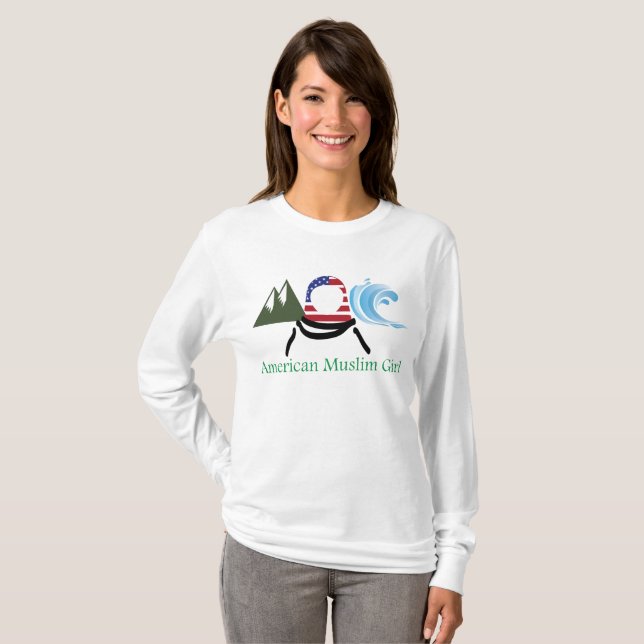 American Muslim Girl T-Shirt (Front Full)