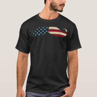American Mustache Flag  4th of July Cool Pullover 