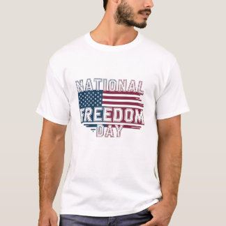 American National Freedom Day T-shirt Design