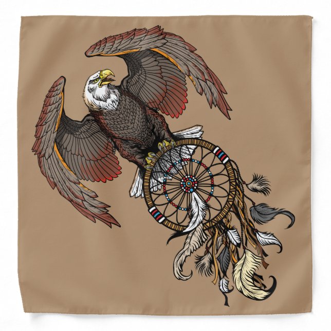 American native indians dreamcatcher bandana (Front)