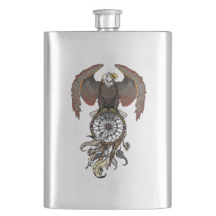 American native indians dreamcatcher flask