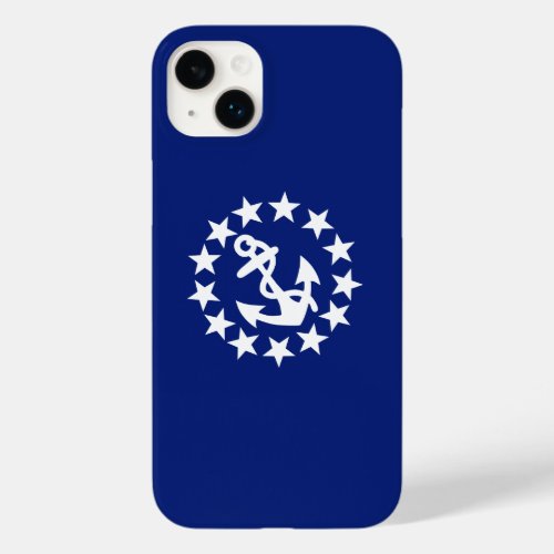 American Nautical Yacht Flag Anchor Stars Blue Case_Mate iPhone 14 Plus Case