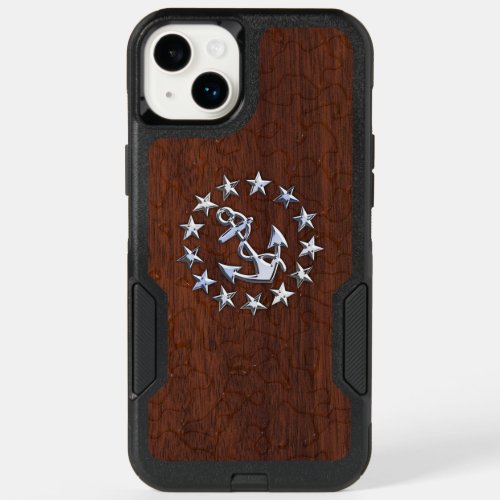 American Nautical Yacht Flag Anchor Stars Print OtterBox iPhone 14 Plus Case