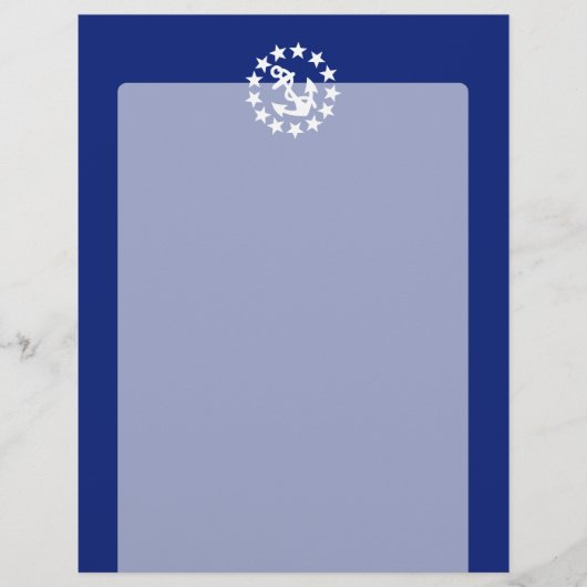 American Nautical Yacht Flag Navy Blue Decor (Front)