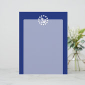 American Nautical Yacht Flag Navy Blue Decor (Standing Front)