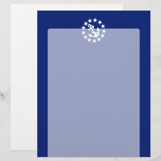 American Nautical Yacht Flag Navy Blue Decor (Front/Back)