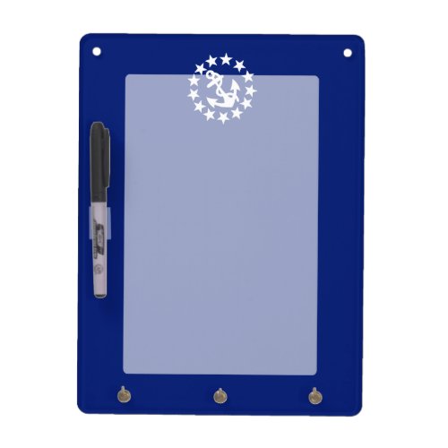 American Nautical Yacht Flag Navy Blue Decor Dry_Erase Board